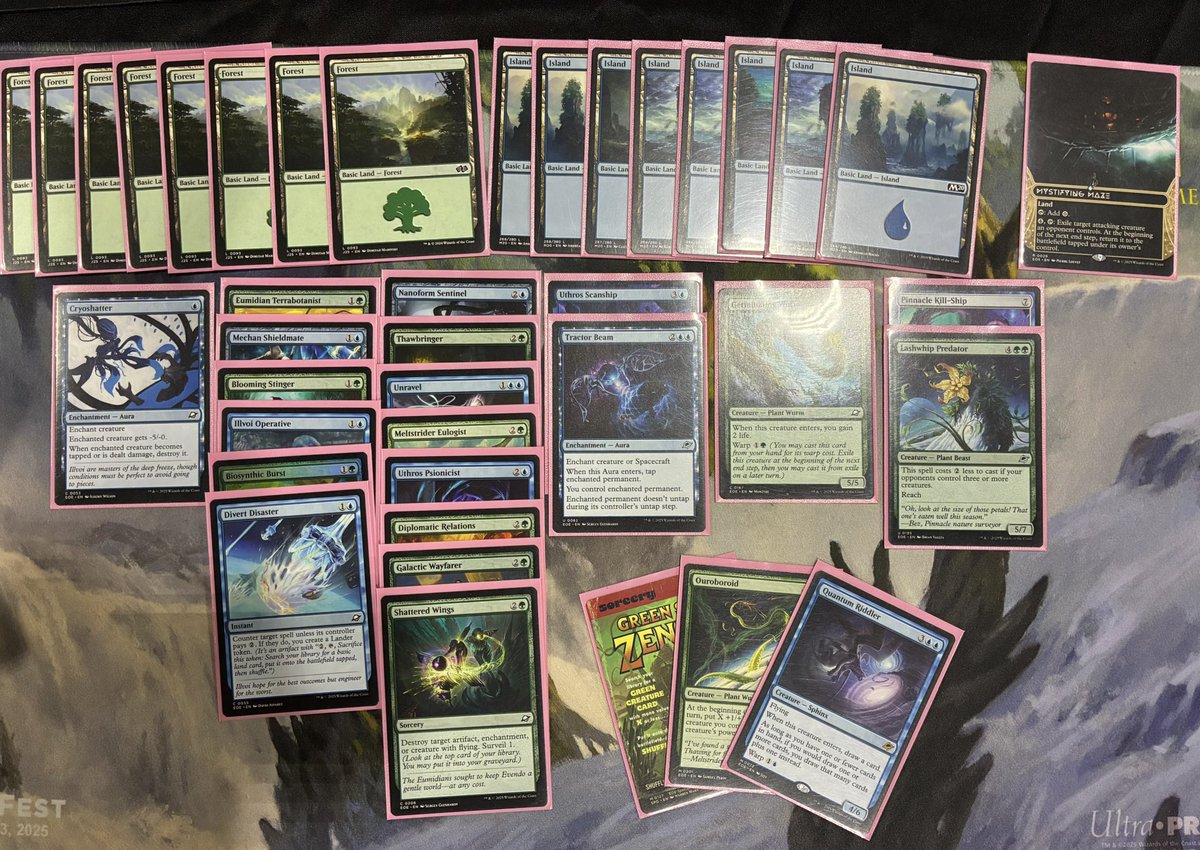 MtgOmri's tweet image. Qualified for my first pt!!!! 

Over the moon right now, got pretty lucky with my pool/draft (obviously), and I felt really confident playing sealed, all the arena direct grinding finally paid off. 

Shoutout the homies :)
Sealed left, draft right