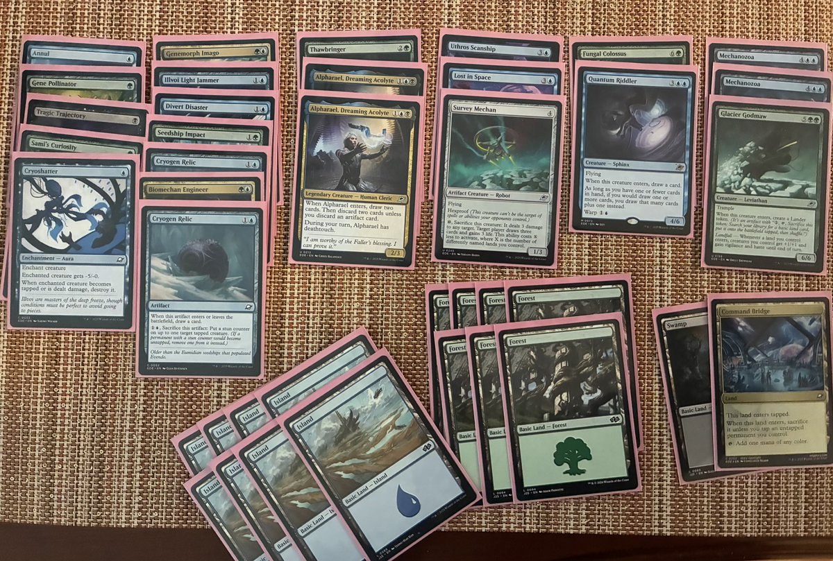 MtgOmri's tweet image. Qualified for my first pt!!!! 

Over the moon right now, got pretty lucky with my pool/draft (obviously), and I felt really confident playing sealed, all the arena direct grinding finally paid off. 

Shoutout the homies :)
Sealed left, draft right