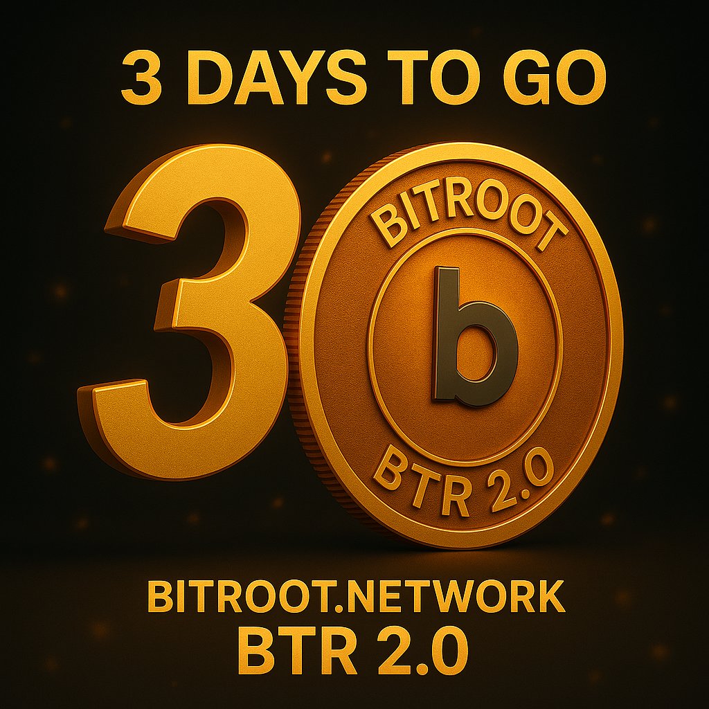 BitrootNetwork's tweet image. ⏳ Just 3 DAYS LEFT until BTR 2.0 goes live!
AI-powered precision sniping 🚀
Stay ready 👀