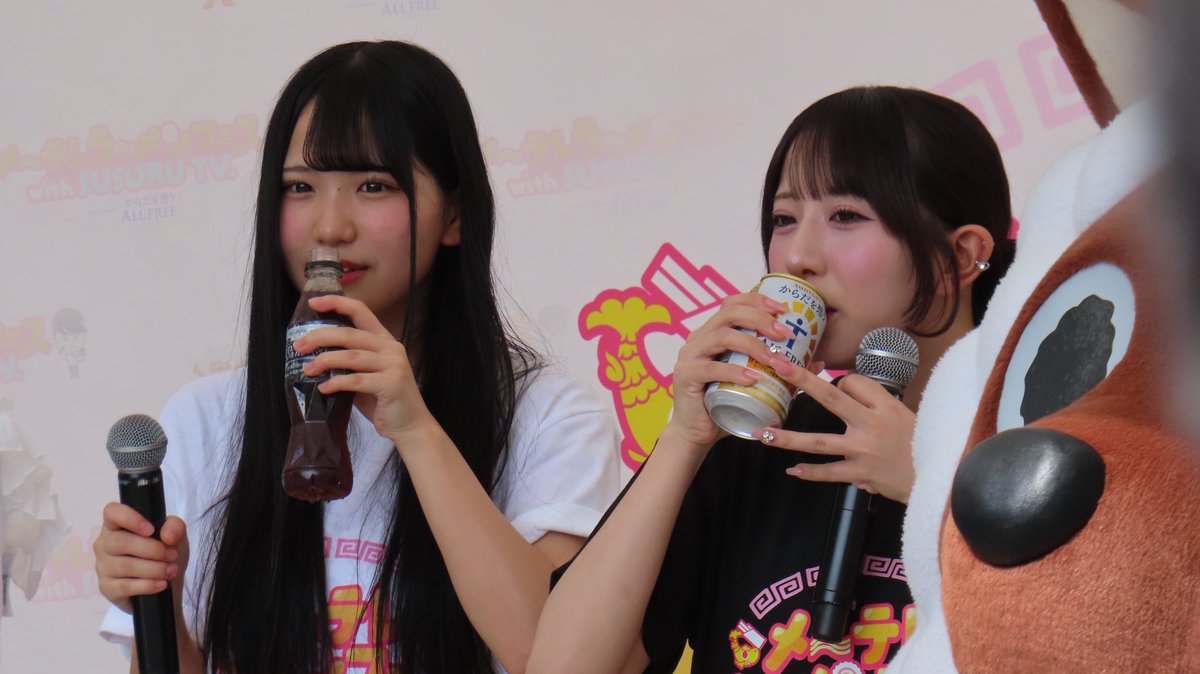ビールが飲みたかったであろう相川ほのの

 #メーテレラーメンフェス 
 #SKE48ラーメン部 
 #相川暖花
 #坂本真凛 
 #伊藤虹々美
