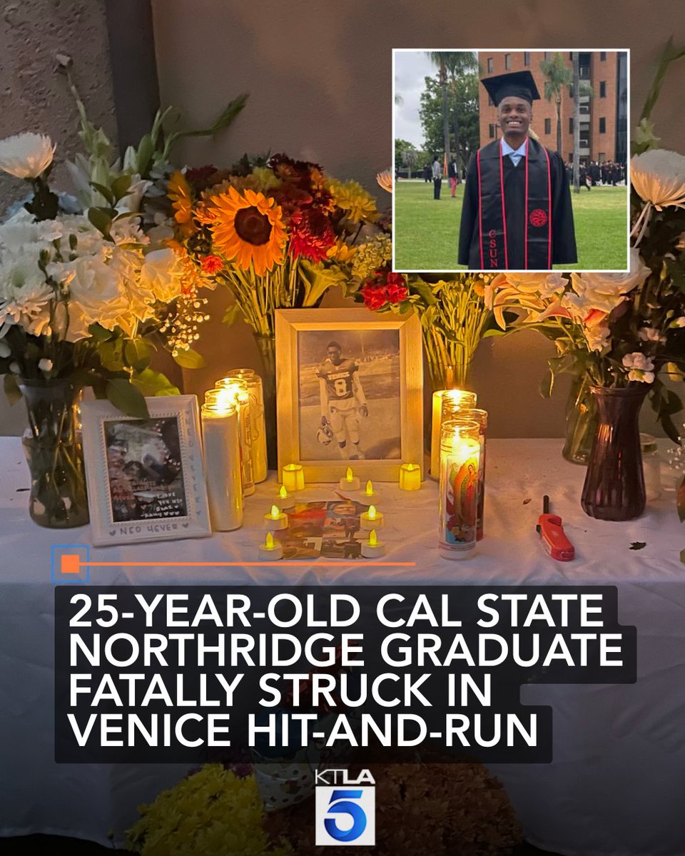 A family in Venice is pleading for answers after 25-year-old Neo Moroke, a recent Cal State Northridge graduate, was killed in a hit-and-run collision just days before his birthday.

Details: ktla.com/news/local-new…