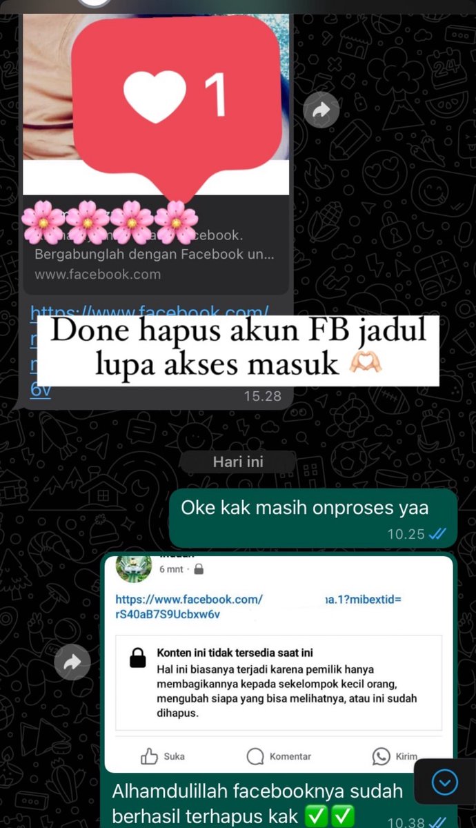 Open jasa PEMULIHAN AKUN , HAPUS AKUN, LACAK LOKASI ❗️

Gmail, Tiktok, Facebook, Instagram dll

• ⁠Akun kena hack / akses hilang total
• ⁠Terhalang kode login / af2 
• Akun terkunci &amp; nonaktif