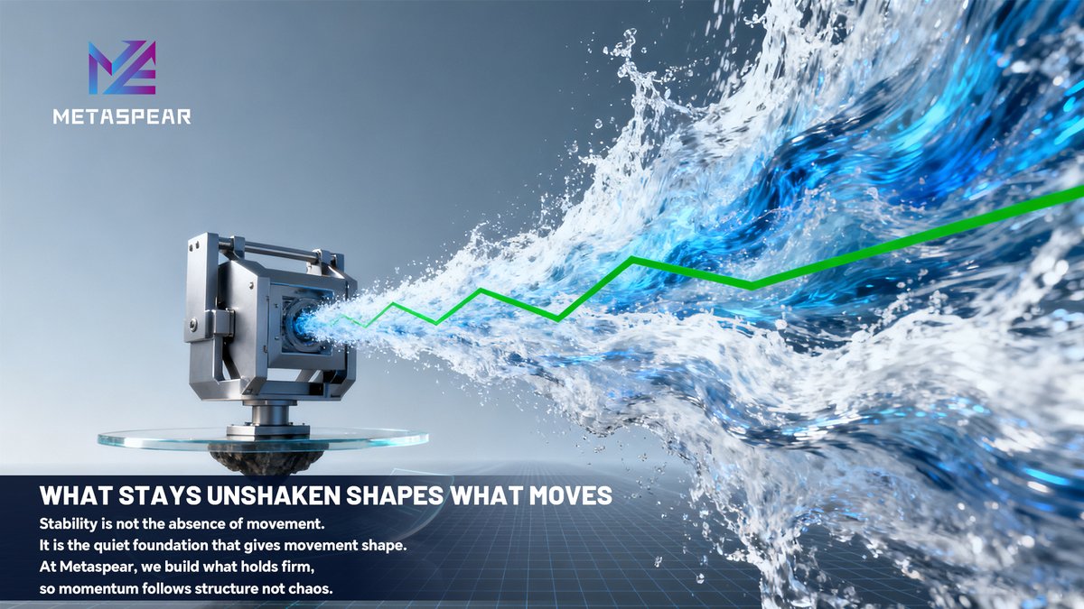 METASPEAR_'s tweet image. 👀 Movement draws attention, but steadiness shapes the path.
🌐 At Metaspear, we build structures that guide momentum, not chase it.
🛡 Resilience lives in what stays unshaken.
➡️ That’s where lasting direction begins.

#Metaspear #CoreStrength #QuietResilience #InvestorFocus