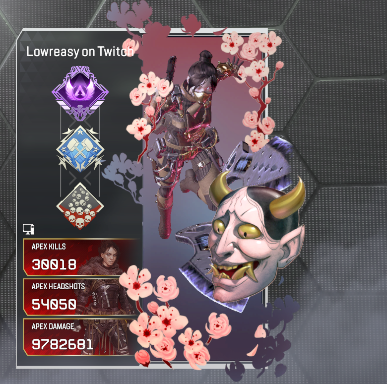 Lowreasy's tweet photo. 30K ON MY WAIFU WRAITH YAYYYYYY :3 #ApexLegends #ApexVtuber https://t.co/r5daXkswgQ