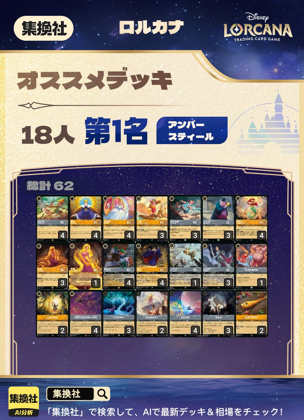 ロルカナ　デッキ Amazon.co.jp: ディズニー・ロルカナ・TCG 日本語版 構築済み