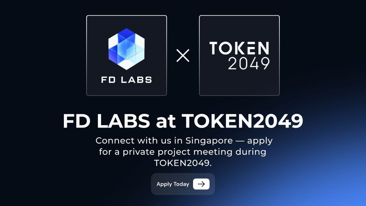 LABS_ff's tweet photo. 🚀 FD LABS at TOKEN2049 – Singapore! 

We’re excited to announce that FD LABS will be attending TOKEN2049, the world’s premier crypto event in Singapore! 🌐

Since 2016, we’ve:
✅ Supported 200+ blockchain projects
✅ Built a global partner network
✅ Helped attract $70M+ in investments
✅ Grown with 57+ blockchain experts

🤝 Private Project Meetings at TOKEN2049
Apply now to:
🔹 Showcase your project to our leadership
🔹 Get strategic feedback & guidance
🔹 Explore growth, marketing & investment opportunities
🔹 Tap into FD LABS’ global network

📍 Singapore | 🗓 TOKEN2049
⚡️ Slots are limited — apply early!

👉 Apply now: https://t.co/7bRudm4r4X

#FDLABS #TOKEN2049 #Web3 #Blockchain