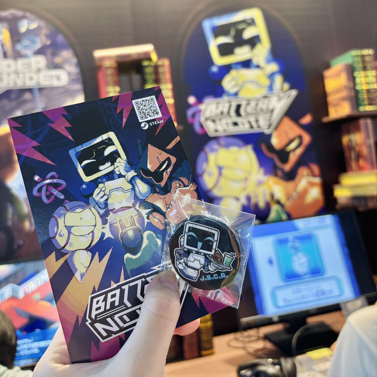 m5mona's tweet image. お試しプレイして来たわよ〜！TGS来てる人はホール10のroom6ブースに行こう #TGS2025 #BatteryNote