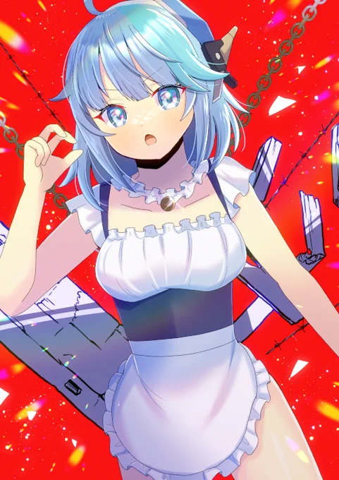 星の翼のノーラ(スク水メイド姿)を描かせて頂きました! リクエスト有難うございます #Skeb #星の翼 #ノーラ