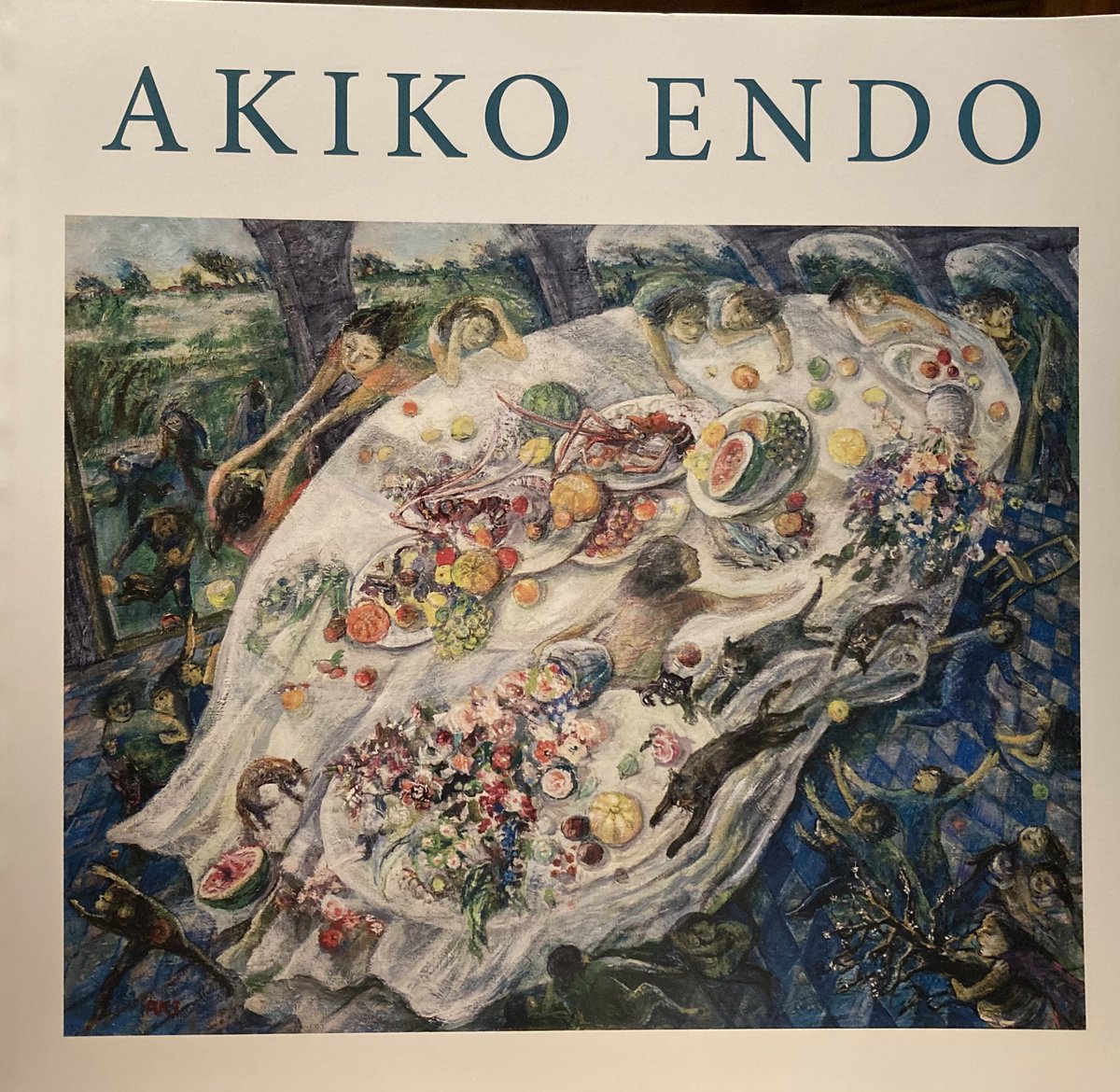 日動画廊で開催中の 遠藤彰子先生の個展 -時のつぶやき- 個展の画集と