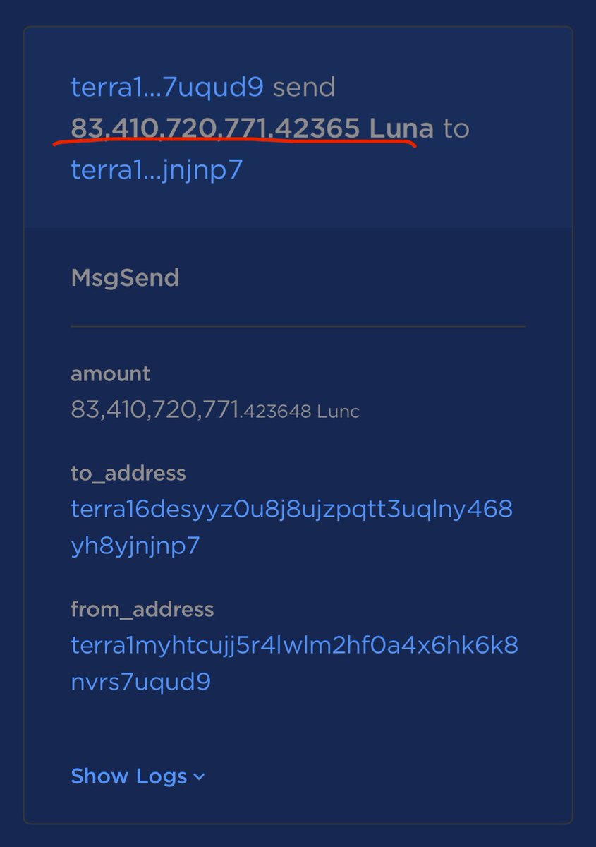 Over 1 billion of $LUNC have just burned in the last 4 hours 🔥🔥🔥

Why? Whales moved 162 billion LUNC and 83 billion LUNC in two transactions, and were taxed! 🔥

finder.terraclassic.community/mainnet/tx/E90…
finder.terraclassic.community/mainnet/tx/EF4…

Is something being cooked in the kitchen right now? Is this the