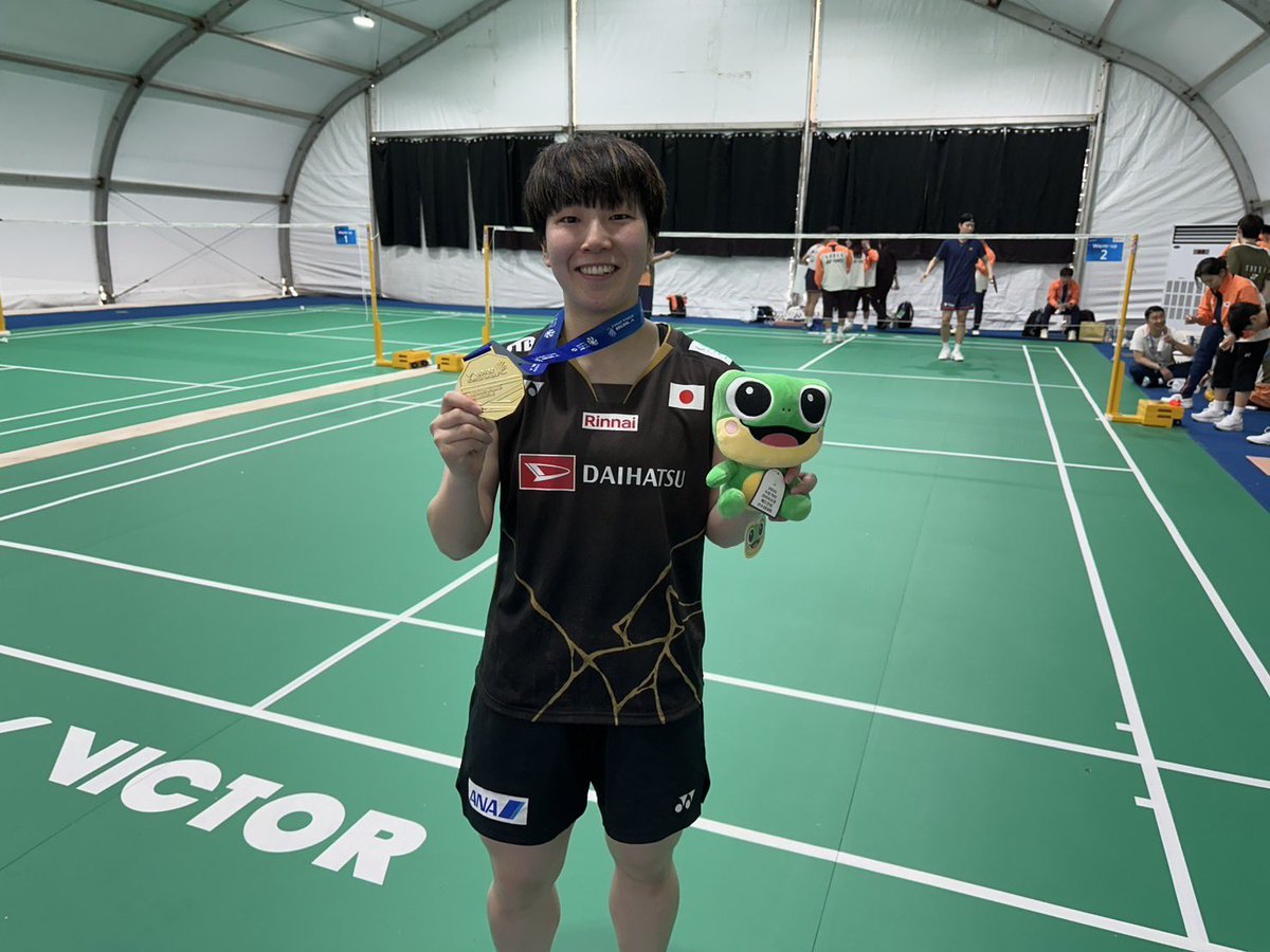saishunkan_bd's tweet photo. 9/28韓国オープン2025🇰🇷
女子シングルス決勝
山口 vs AN Se Young選手(韓国🇰🇷)の試合は2-0で勝利し、見事優勝しました🥇

応援ありがとうございました！ https://t.co/MscjOBdhLA