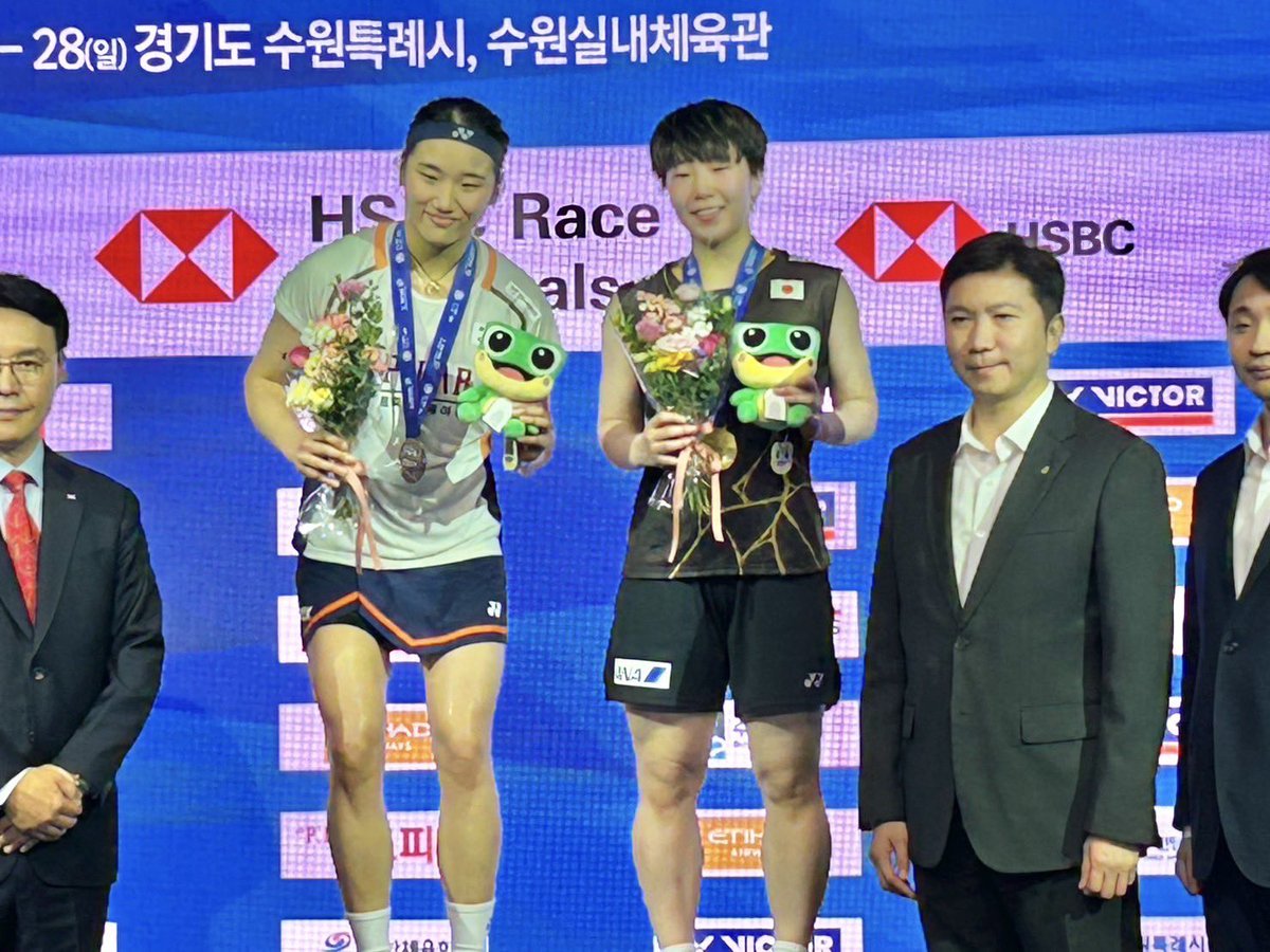 saishunkan_bd's tweet photo. 9/28韓国オープン2025🇰🇷
女子シングルス決勝
山口 vs AN Se Young選手(韓国🇰🇷)の試合は2-0で勝利し、見事優勝しました🥇

応援ありがとうございました！ https://t.co/MscjOBdhLA