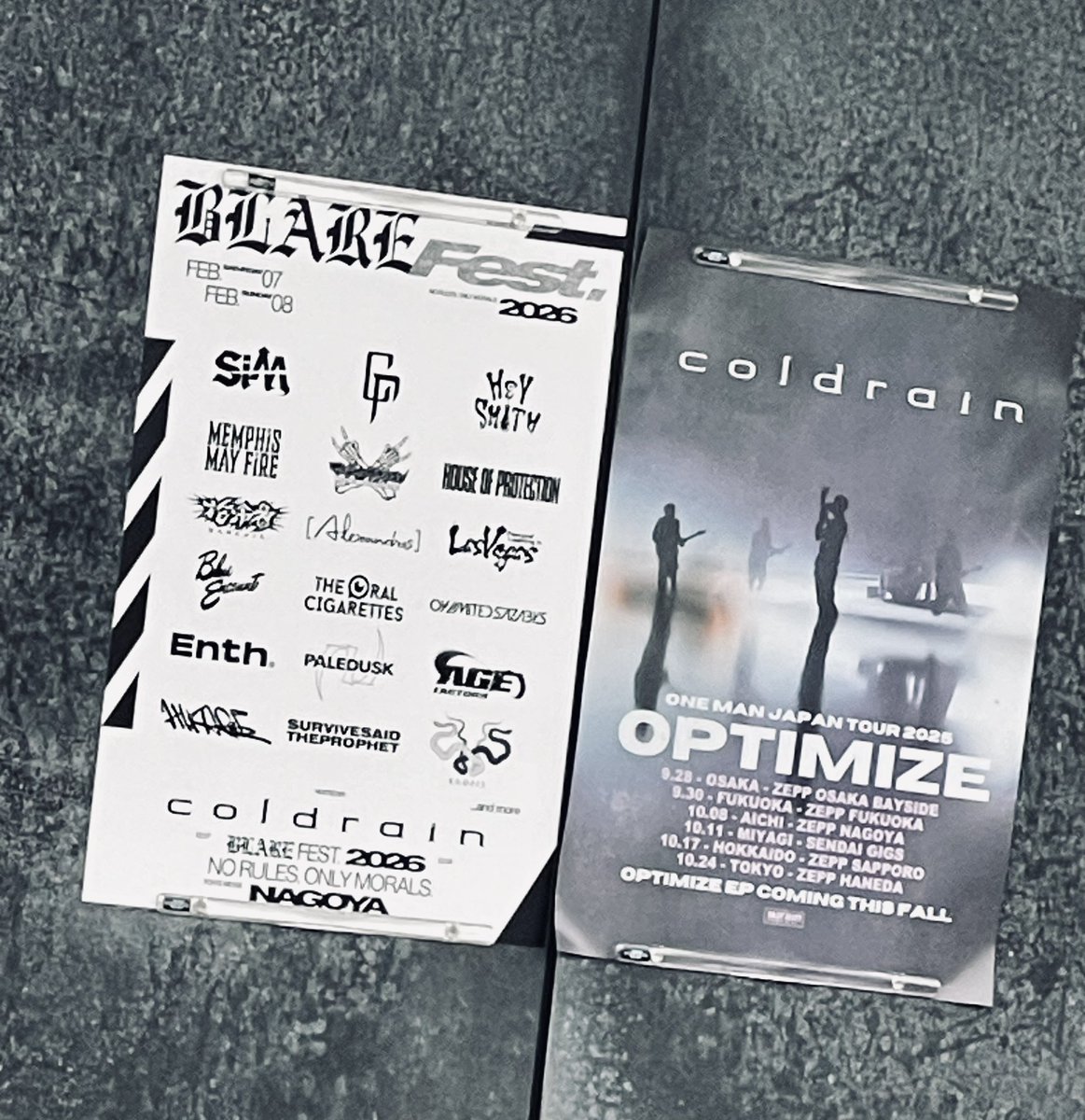 初日の物販列凄かった… #coldrain