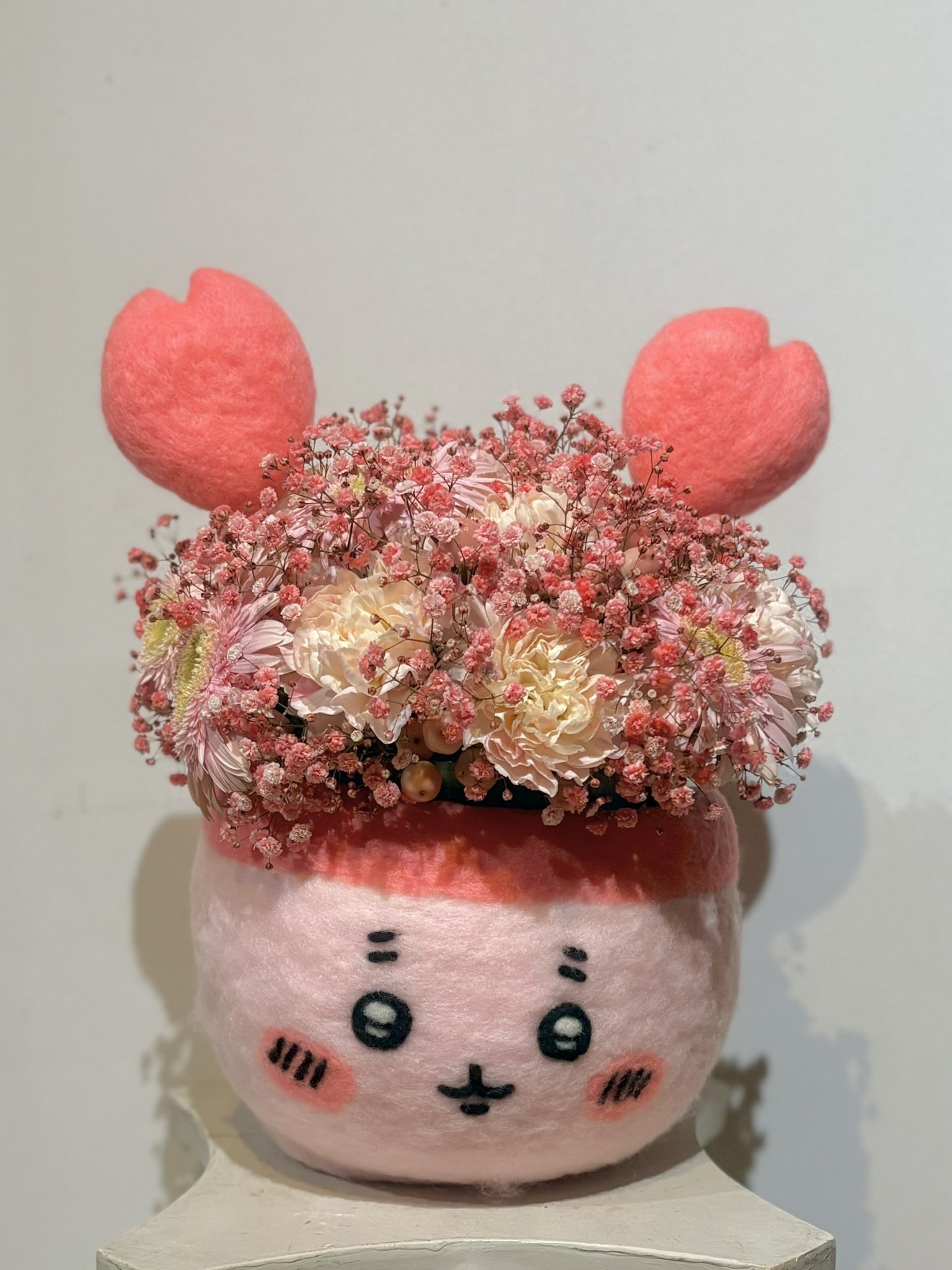 ♥️羊毛フェルト♥️9月のアレンジメント♪ きょうから営業を再開いたしました。長いお休みをいただきまして