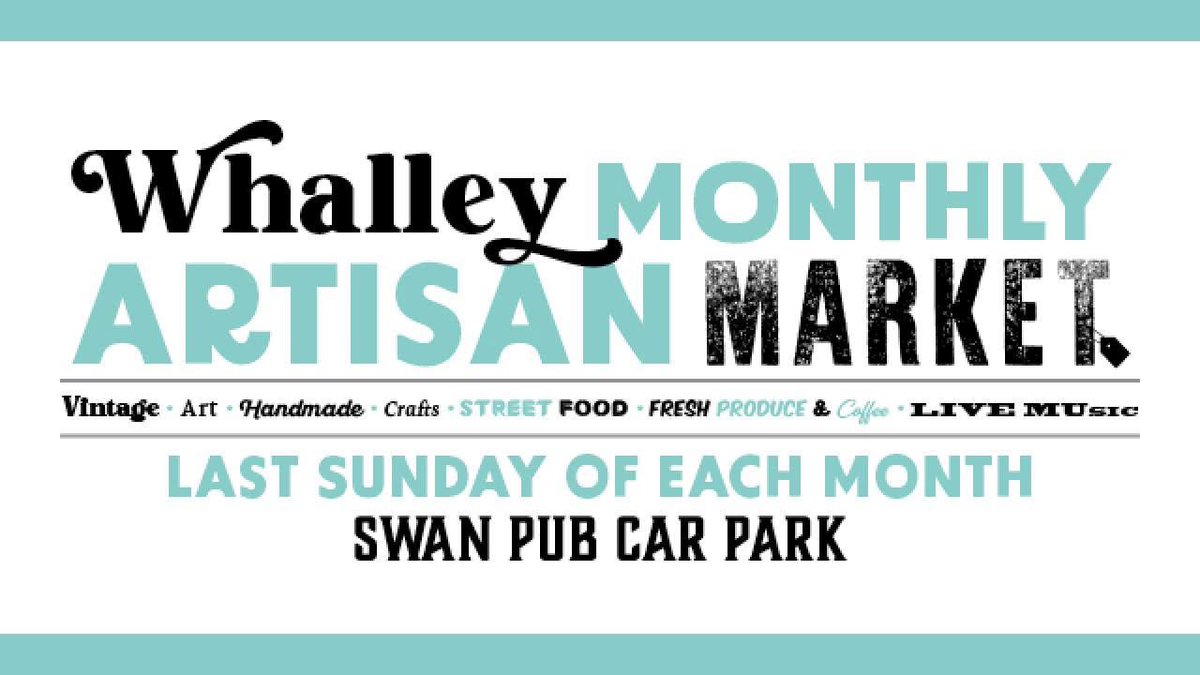 Good morning <a href="/BBCLancashire/">BBC Lancashire</a>! Please shout out that Whalley Artisan Market is open today in The Ribble Valley. #ShopLocal &amp; support makers, creators and start-ups. Plus live music and street food. 11am-4pm xx