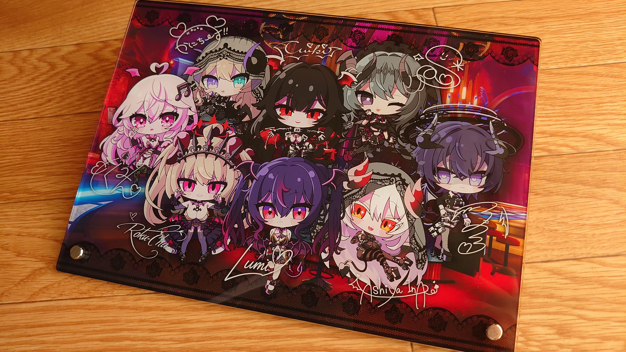 直筆サイン入り プレミアムアクリルキャンバスアート 華実&結灯 Amazon.co.jp: スプレーアートエデン SMキャンパス複製画 直筆