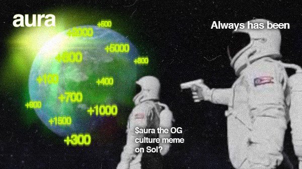 Zoom out so you can see the bigger picture.

$aura is destined for billions ❇️