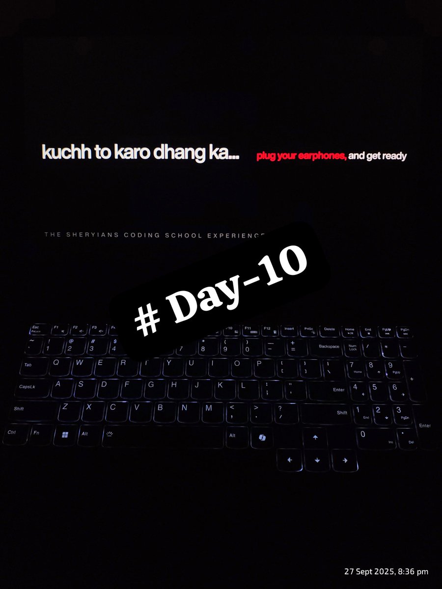 rajeshmaity07's tweet image. 🚀 Hello Everyone!
📅 Day 10 at Sheryians Coding School 🏫
Kicked off my Style Development journey with CSS 🎨
✨ Colors, fonts, alignments
✨ Selectors: #id &amp;amp; .class
✨ &amp;lt;div&amp;gt; containers, @font-face, universal * reset
Web pages now shine brighter! 🌐
#Day10 #CSS #Cohort2_0