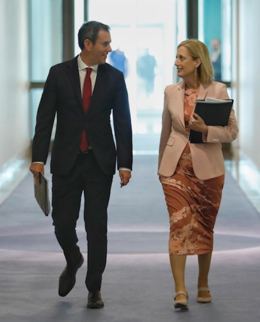 Jim Chalmers vs Katy Gallagher
Flamingo foot vs toes forward/toy soldier
Look me in the eyes &amp; defer
No one ever told ya
#EGI