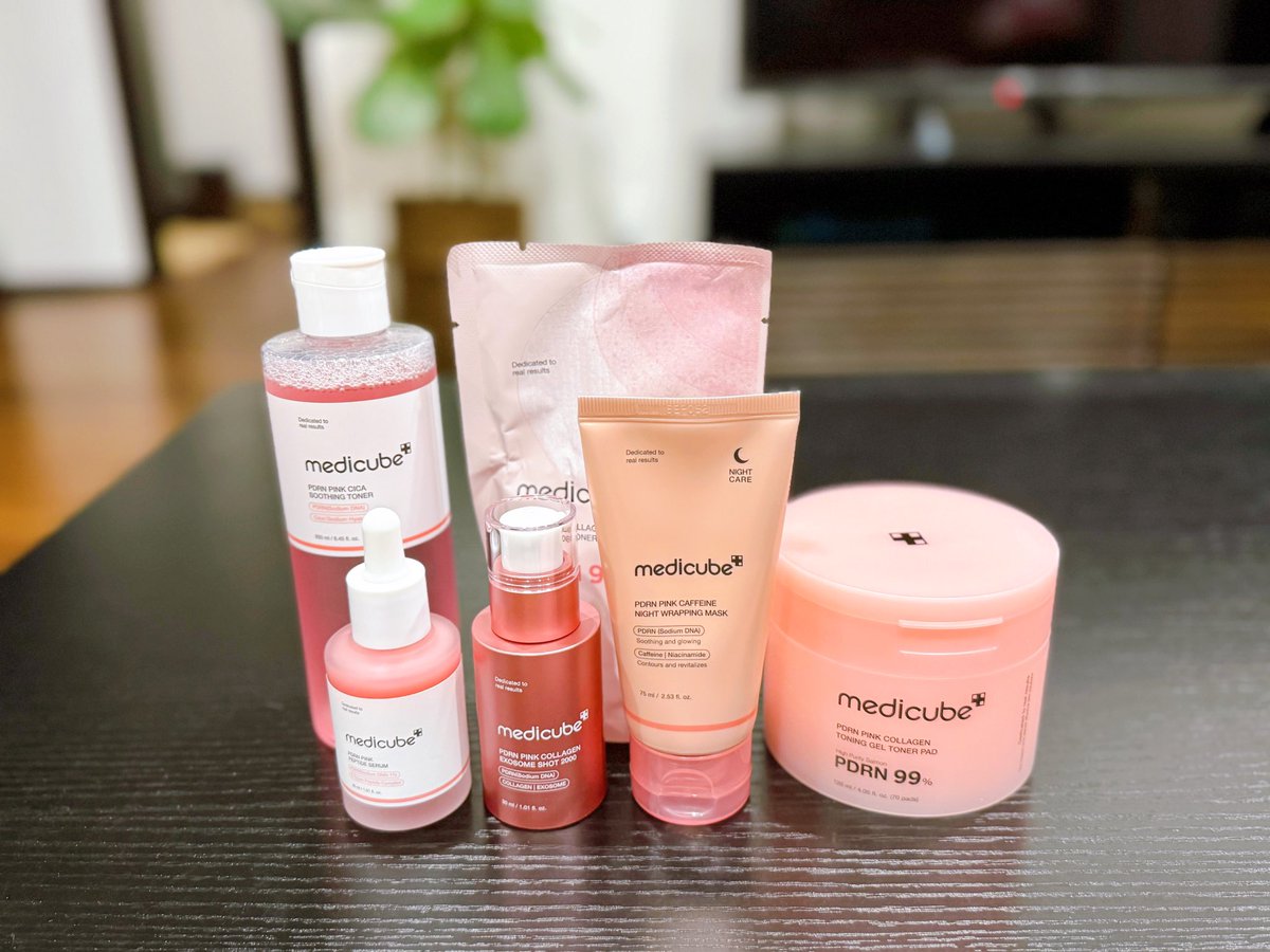 gemini_o123's tweet image. medicube ピンクセット届いた💓
流行ってるみたいなので買ってみた💞
ピンクすぎて可愛い💕
#メディキューブ #韓国スキンケア #スキンケア
#ピンクコスメ #medicube #PDRN