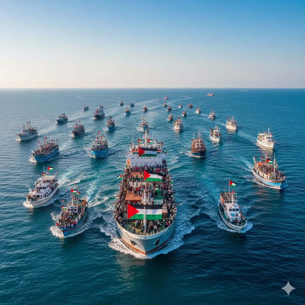 ایک ہی نعرے کا ٹرینڈ چلائیں
تحفظ دو تحفظ دو
 گلوبل صمود فلوٹیلا کو تحفظ دو
#GlobalSumudFlotilla