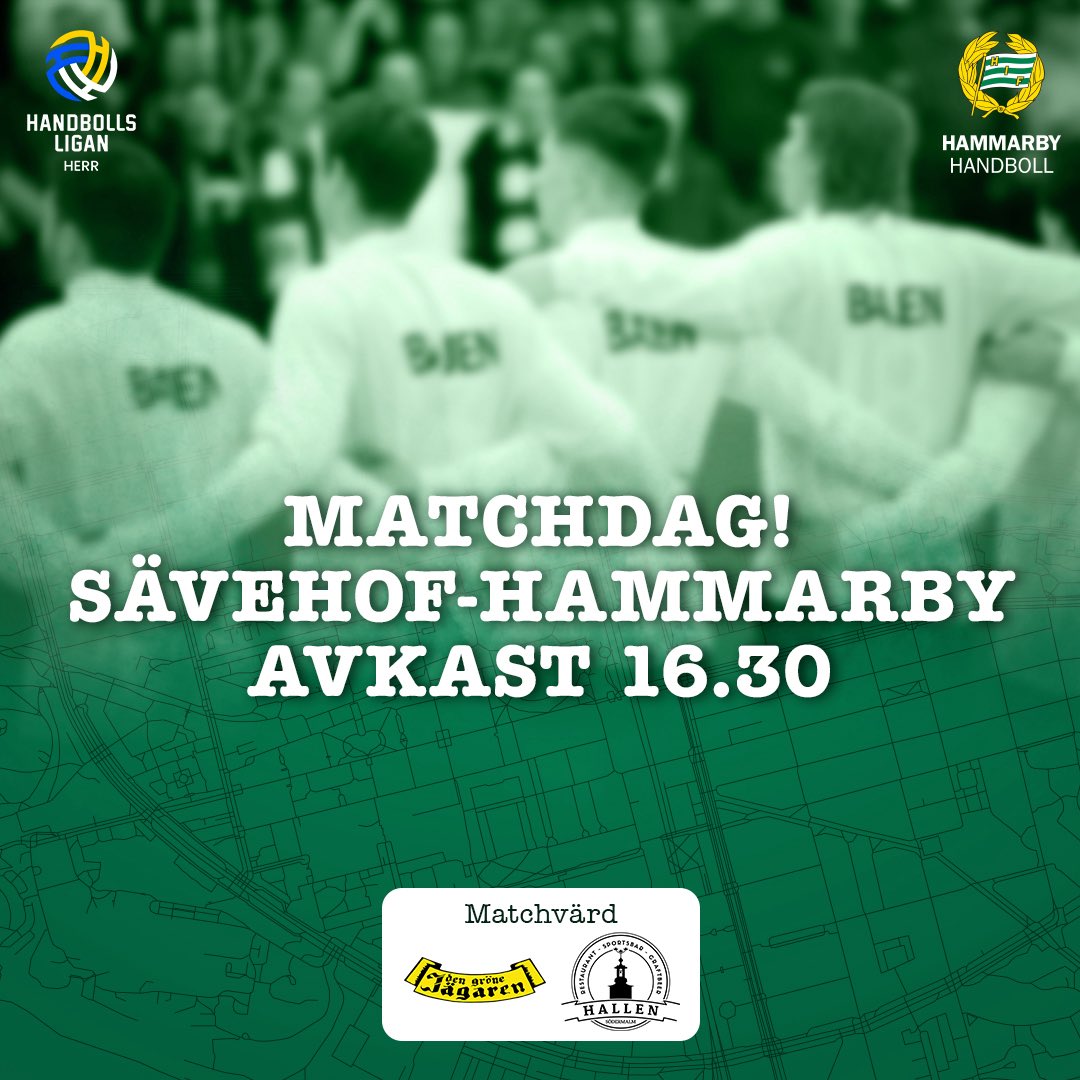 🟢⚪️ BAJEN LIRAR! Ses på sektion C i Partille Arena – Handbollsligan Live sänder!

🎟️ savehof.ticketco.events/se/sv/e/ik_sve…

📺 handbollsligan.live/?utm_source=Ha…

Matchvärd: <a href="/gronejagaren/">den Gröne Jägaren</a> &amp; Hallen Södermalm

#bajen #ekenlaget #handbollsligan