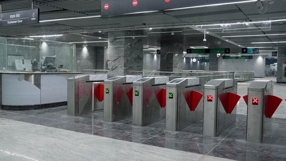 Churchgate Metro Station 🚇 is ready for inauguration!

At the heart of South Mumbai, it will provide seamless access to:
▪️Marine Drive, Nariman Point
▪️Mantralaya, Wankhede &amp; Oval Maidan
▪️NCPA, Mumbai University, Gateway of India

 📷 - <a href="/MumbaiMetro3/">MumbaiMetro3</a>
 
(1/n)
#MumbaiMetro