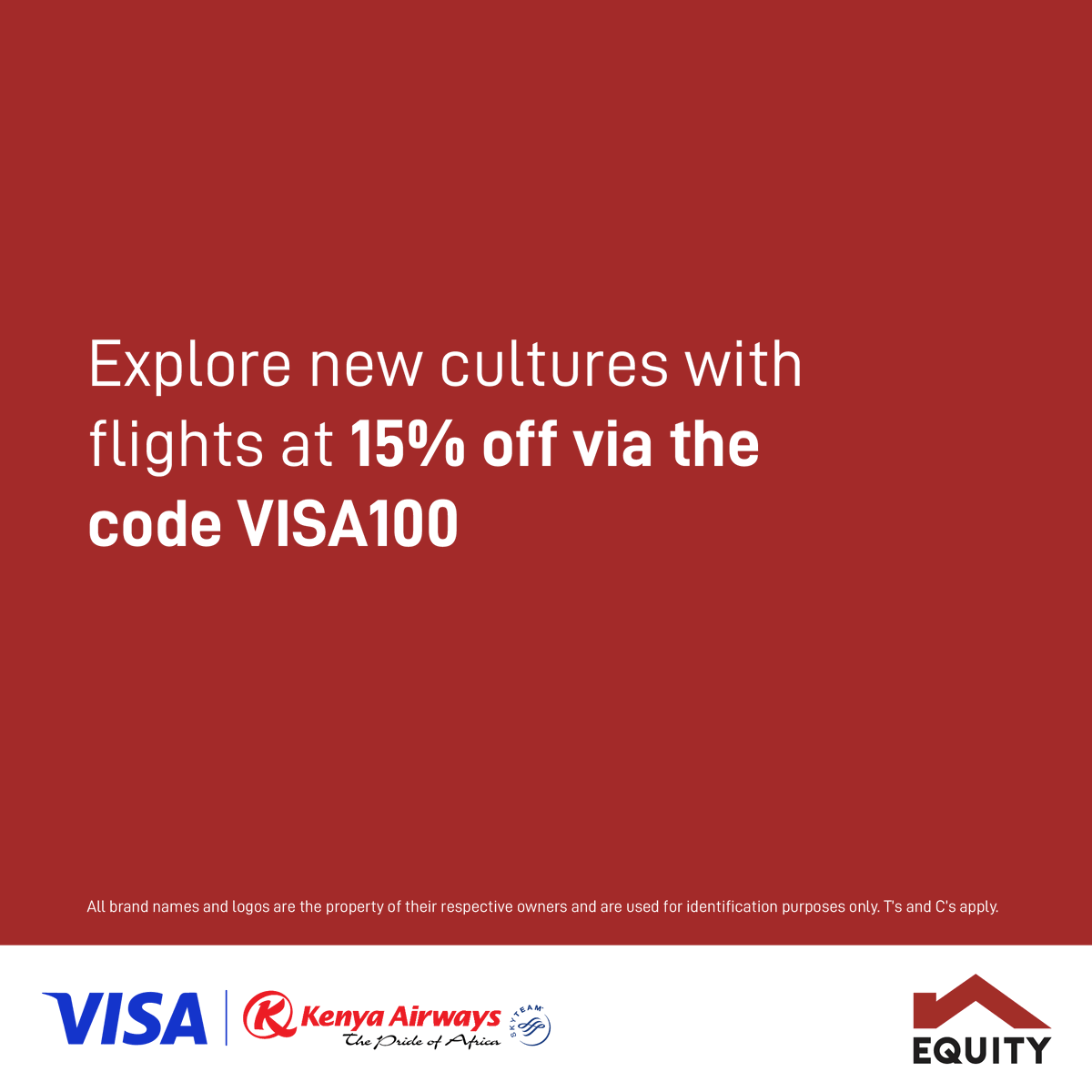 KeEquityBank's tweet photo. Calling all food lovers!
Discover Europe’s gastronomic gems with Kenya Airways and Equity Visa Card 15% discount.
Book at https://t.co/Z8pT7MU1kQ
Offer valid through 30 Sept 2025. Travel valid to 31 Jul 2026. Terms apply.
#MakingIt #PayWithVisa https://t.co/03da90gpsq