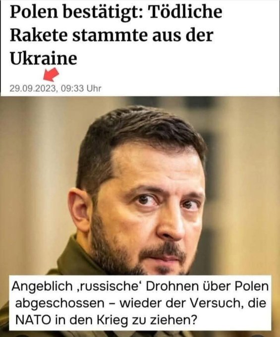 Jeder weiß, dass die Raketen und Drohnen aus der Ukraine kommen um mit allen Mitteln einen Weltkrieg anzuzetteln!