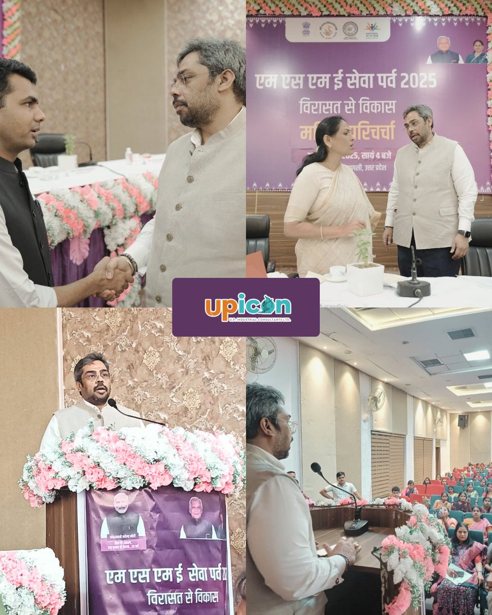 InfoUpicon's tweet photo. On 27th September, the MSME E-Seva Festival 2025 in Varanasi highlighted women’s participation in the MSME sector. #upicon #msme #wep #varanasi
@CMOfficeUP @wep_community @NITIAayog @ShobhaBJP @minmsme https://t.co/0Lgre4G857