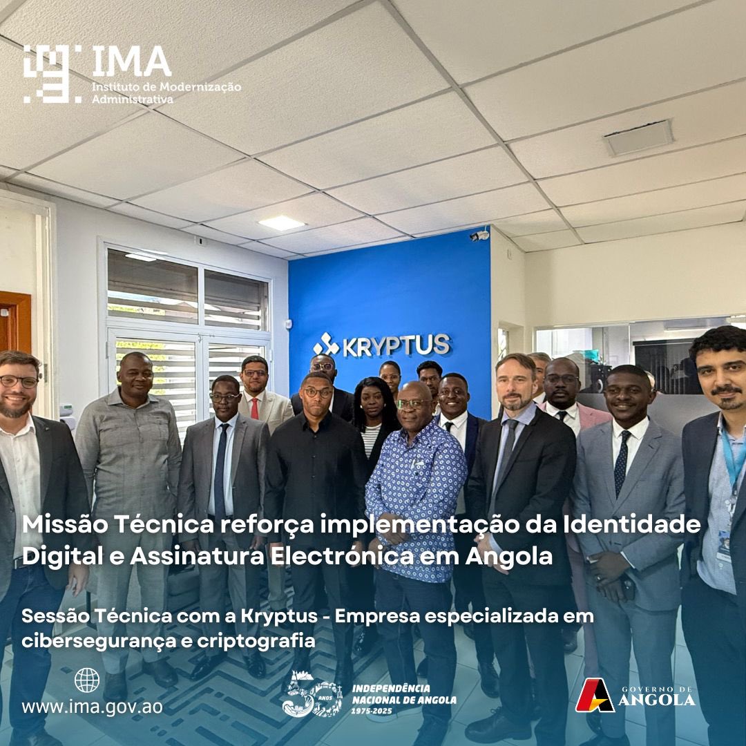 IMA_GOV's tweet photo. Missão técnica reforça implementação da Identidade Digital e Assinatura Electrónica em Angola

Saiba mais em: https://t.co/ArcHY5StWW https://t.co/BQweoBalSv