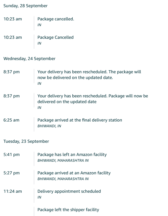 saihacksoft's tweet photo. @AmazonHelp @amazonIN It’s been 7 days, my product is still not delivered. Now I’m being asked to reorder it— but I purchased it during the sale! Even after a computerized system, you can’t locate my order? Disappointed. @timesofindia @amazon https://t.co/XLQkR7zi9C