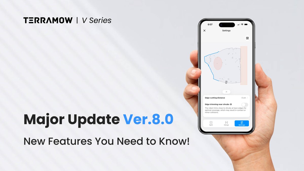 TerraMow's tweet image. ✨ Major Firmware Update available for both TerraMow S and V Series!
▶️ Learn the key updates now: youtube.com/watch?v=Kko-f8…
#TerraMow #FirmwareUpdate #RobotMower #SmartLawnCare #AITechnology