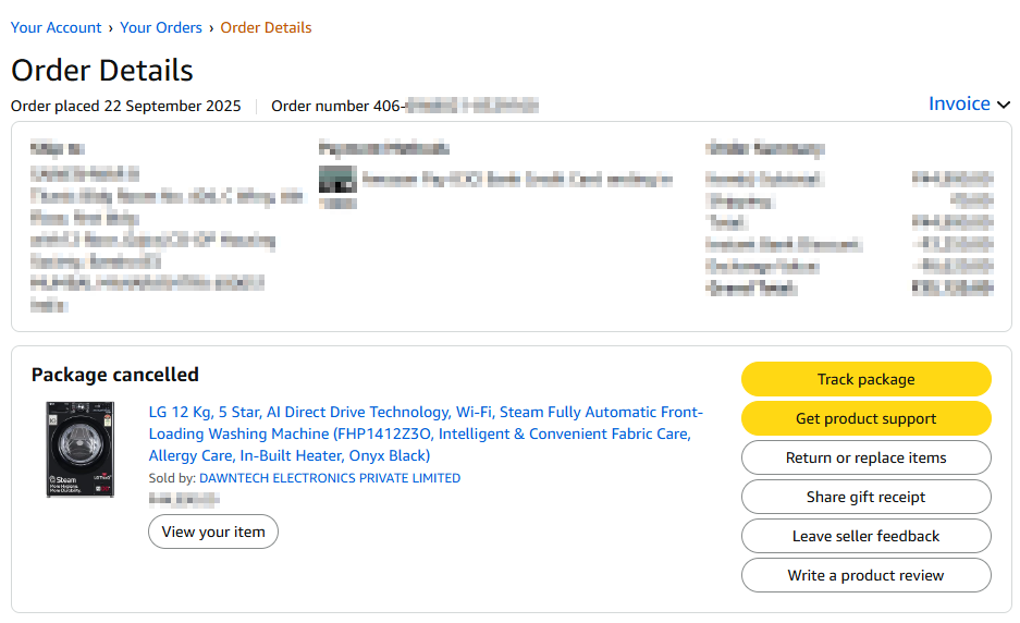 saihacksoft's tweet photo. @AmazonHelp @amazonIN It’s been 7 days, my product is still not delivered. Now I’m being asked to reorder it— but I purchased it during the sale! Even after a computerized system, you can’t locate my order? Disappointed. @timesofindia @amazon https://t.co/XLQkR7zi9C