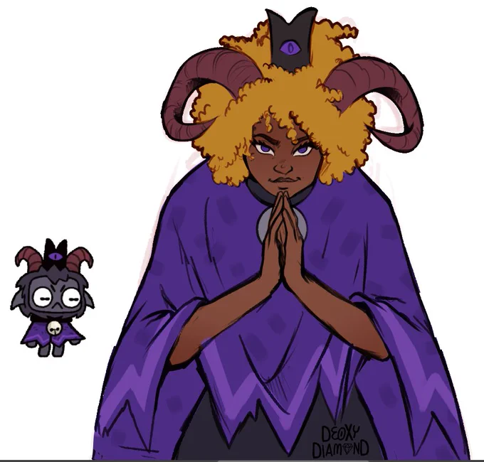 I started playing Cult of the Lamb this week #art