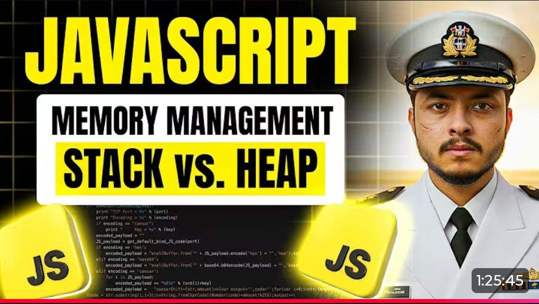 Kamrananwar30's tweet image. Lecture-18✅#defense
Today i explored how systems work behind the code @rohit_negi9 
Memory management in javascript
#webdevlopment #coderarmy