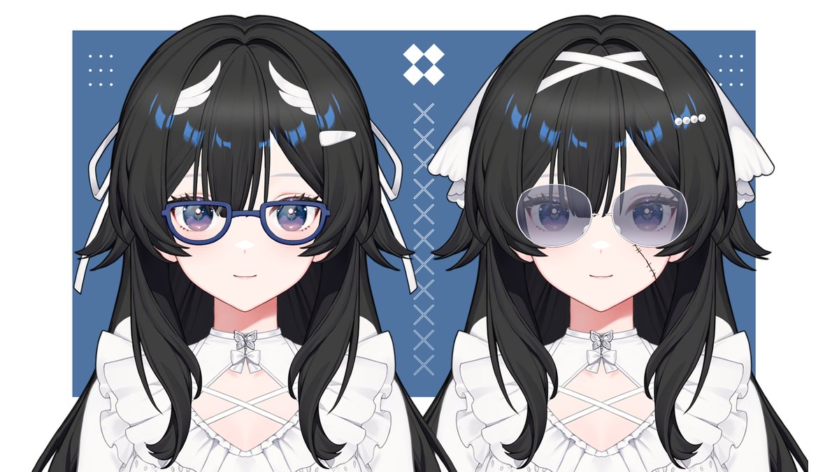 Showing some accessories of our customizable Vtuber model today! We have too many rn, so we can only show a small portion🥰