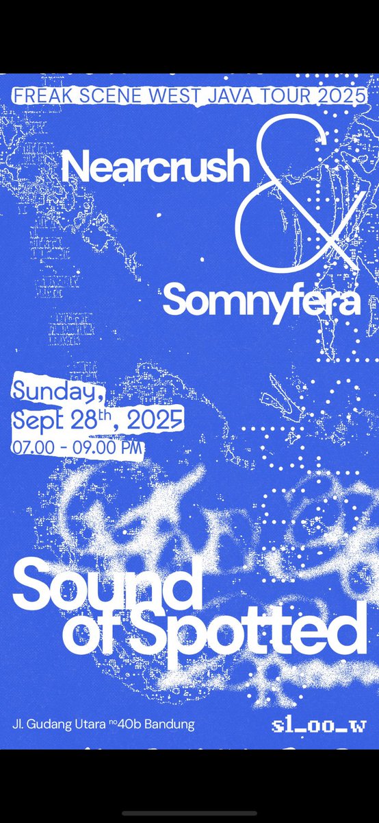 Playing tonight with <a href="/near_crush/">Nearcrush</a> 
See you at Sloow coffee gudang utara, Bandung

#FreakSceneWestJavaTour2025 #live