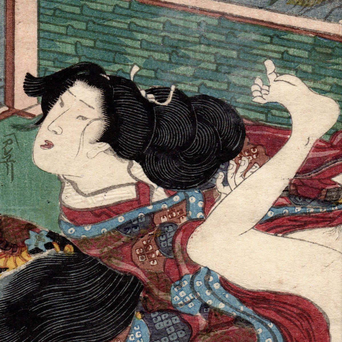 _JapaneseArt's tweet photo. A JAPANESE VERSION OF THE LIFE OF THE BUDDHA: BLACK BEAR (Koikawa Shozan) 
https://t.co/urpJoUmIsv

#art #bear #black #buddha #eroticart #japan #japanese #japaneseart #japaneseversion #koikawashozan #life #original #shunga #woodblockprint https://t.co/B8mYyoXNGb