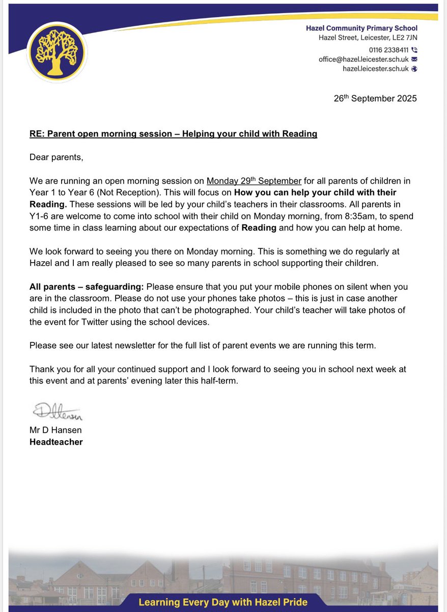 Mrs Gibson (@mrsgibsonhcps) on Twitter photo Tomorrow (Monday 29th September) is our Open Morning Session for Y1-6 parents. Come into school and spend time in your child’s class to see how you can help improve your child’s reading ability <a href="/HazelSchool/">Hazel Community Primary School</a> Tomorrow (Monday 29th September) is our Open Morning Session for Y1-6 parents. Come into school and spend time in your child’s class to see how you can help improve your child’s reading ability <a href="/HazelSchool/">Hazel Community Primary School</a>