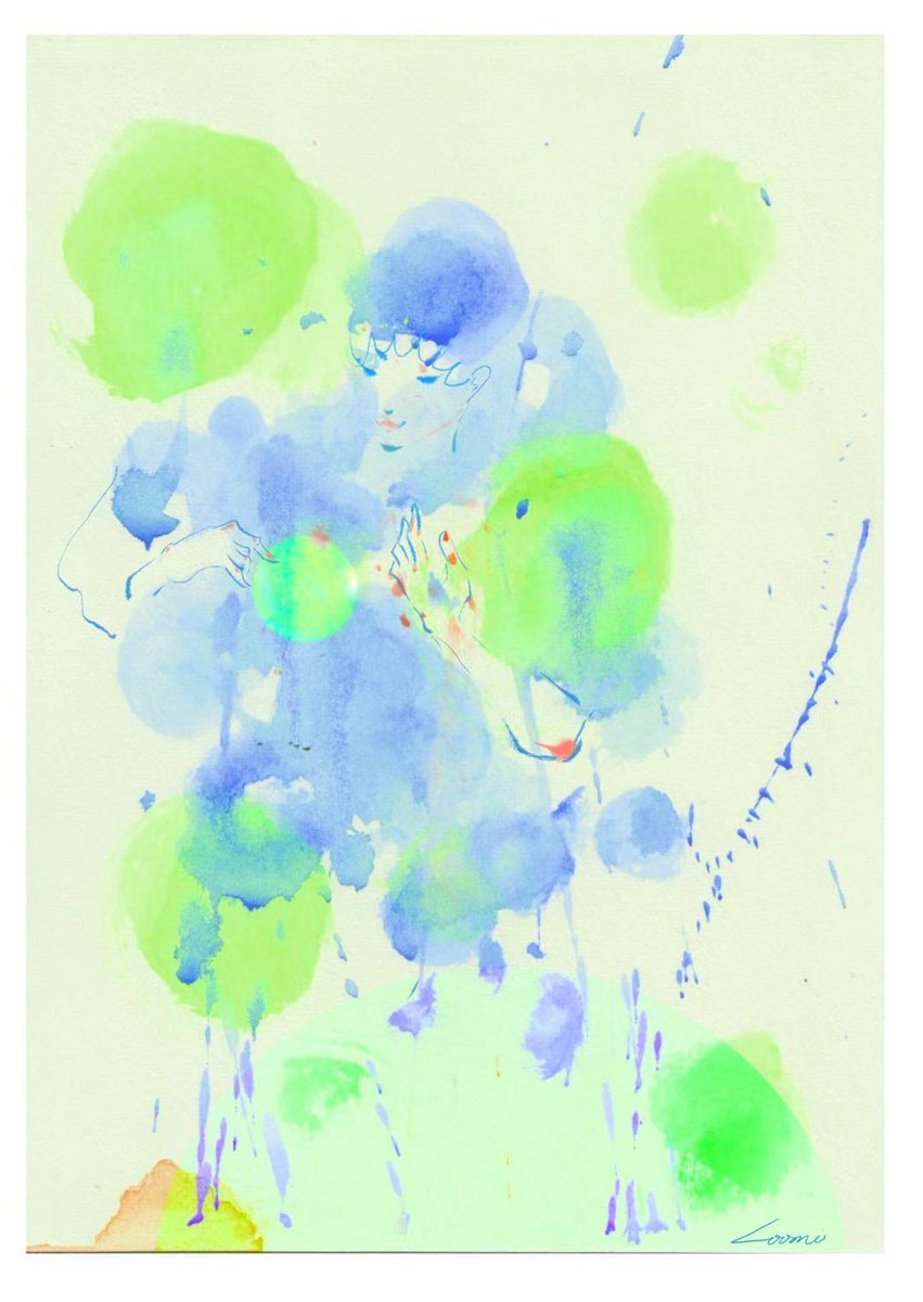 loomilon's tweet photo. it's Me ~ #WatercolorArt https://t.co/Xk6EBcrgHH