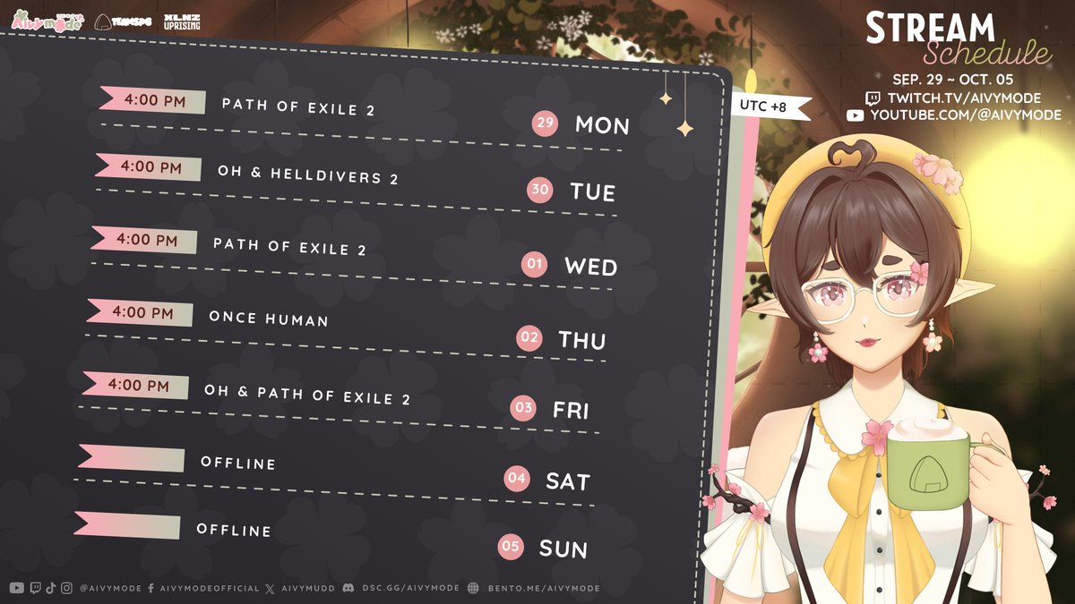 Aivymudd's tweet photo. 【weekly schedule】(❀❛ ֊ ❛„)♡
So POE 2 is releasing a mid-league endgame patch this week: v0.3.1 leaning in to a lot of changes towards towers, maps, and citadels~ We're here to check 'em out! #AivyMuddLIVE https://t.co/vzv6Rpd9o4