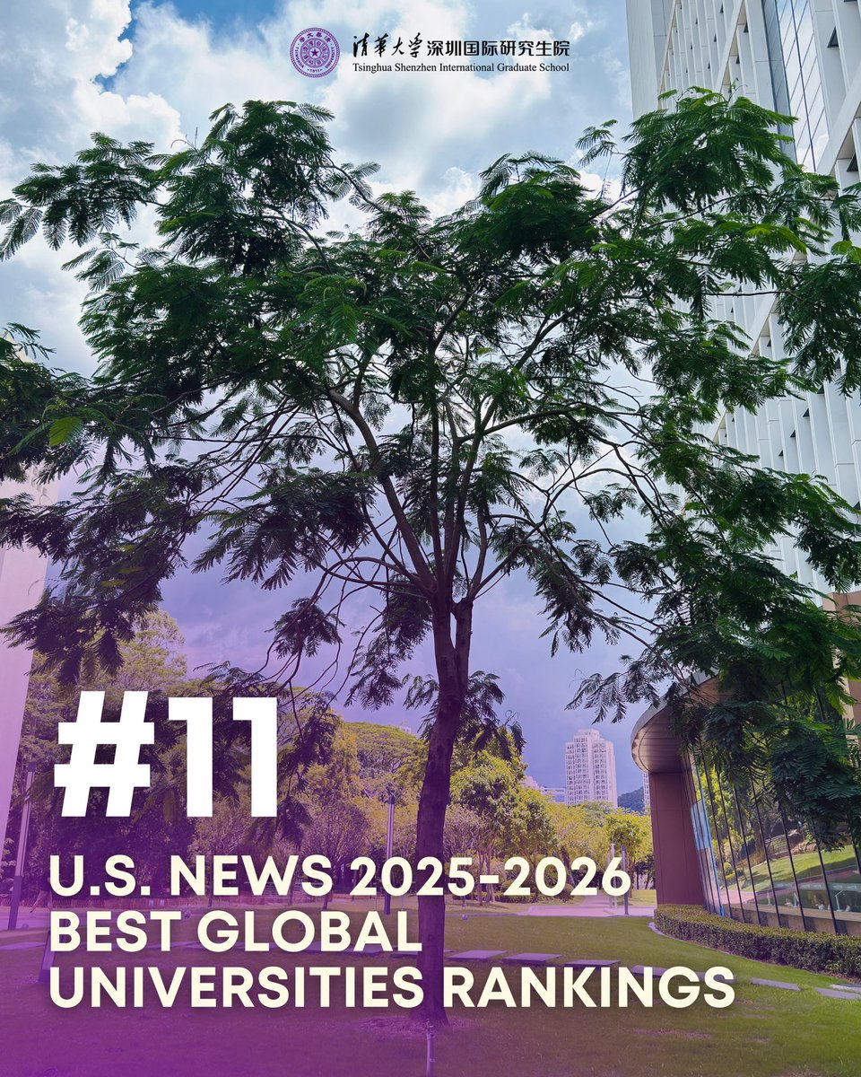 TsinghuaSIGS's tweet photo. #Tsinghua is the first Chinese university to consistently rank in the Top 20 across all FOUR major global international rankings! 

Join our cutting-edge master's and doctoral programs at Tsinghua SIGS in Shenzhen and be part of this legacy of excellence, innovation, and impact! https://t.co/kuDZwQwkoK