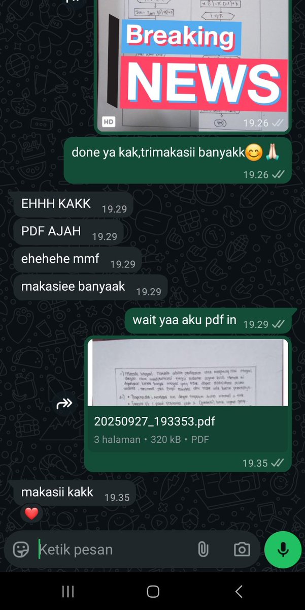 📌TESTIMONI JOKI TULIS 
Yuhuuu guyss selamatt siangg aku membawa testi nihh🤩
Kalian yang lagi bingung dikejar deadline gausah ragu langsung jokiin ajaa!!
Harga kurah,bisa nego,fee diakhir yaahh
Note:Testi sudahh banyak💯
#zonauang #jokitugas