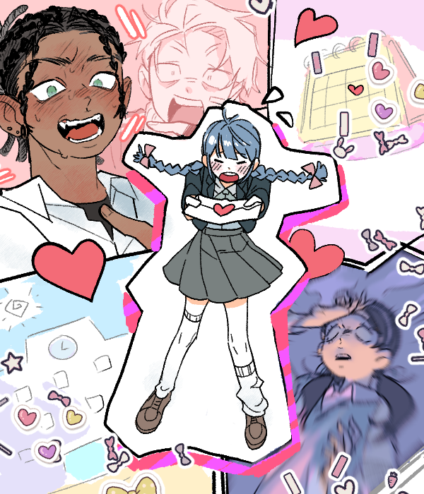 으앗 A반 1학년 샬럿이 3학년 카를로스한테 고백한대