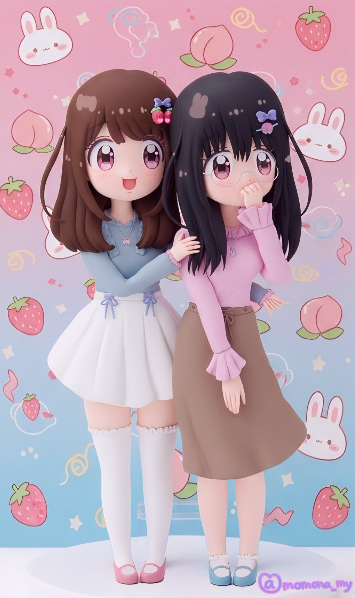 【イラストオーダー】一次創作のみ 簡易 本描き 受付中 2名まで 🍑ももな🍑イラストオーダー受付中🐇🐇 on X: 