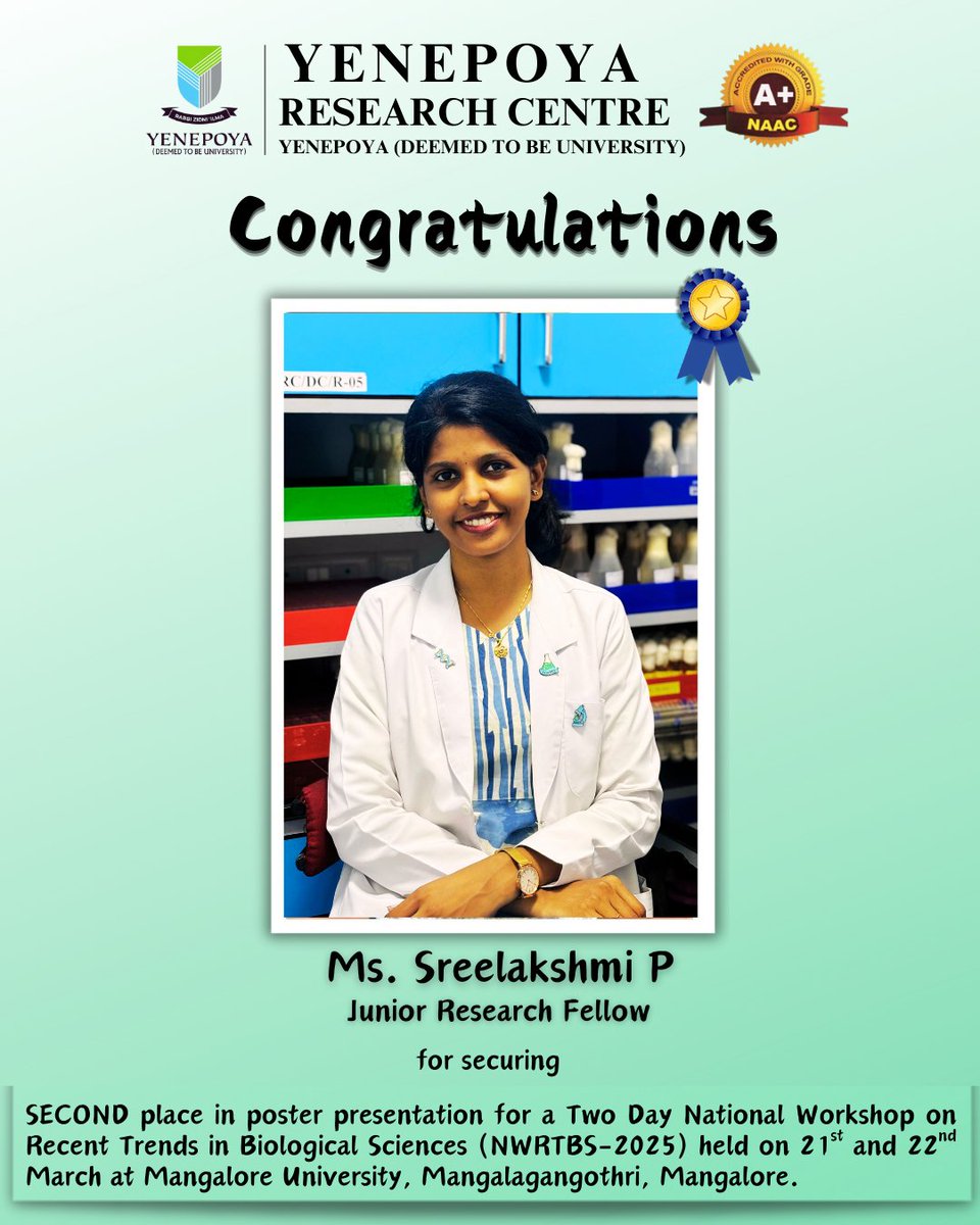 Yenepoya Research Center tweet media