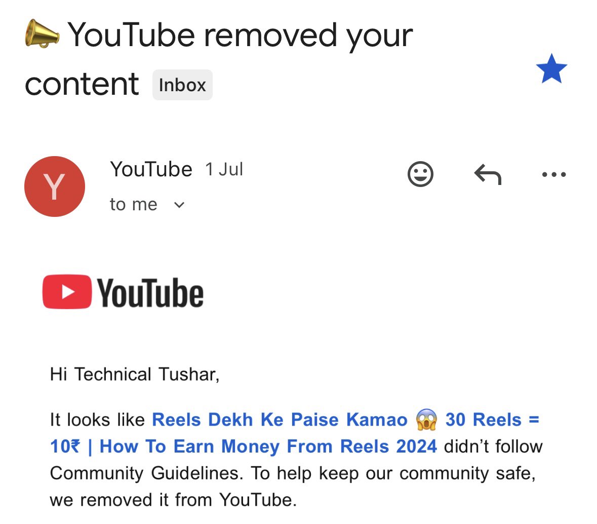 tushar2521212's tweet image. team youtube 
The style given on my YouTube channel,I think only for title that detect by ai but nothing wrong with this video it&apos;s just a knowledge sharing video You can check and remove the strike asap that I can continue run my channel @TeamYouTube #fakestrike #youtubehelp