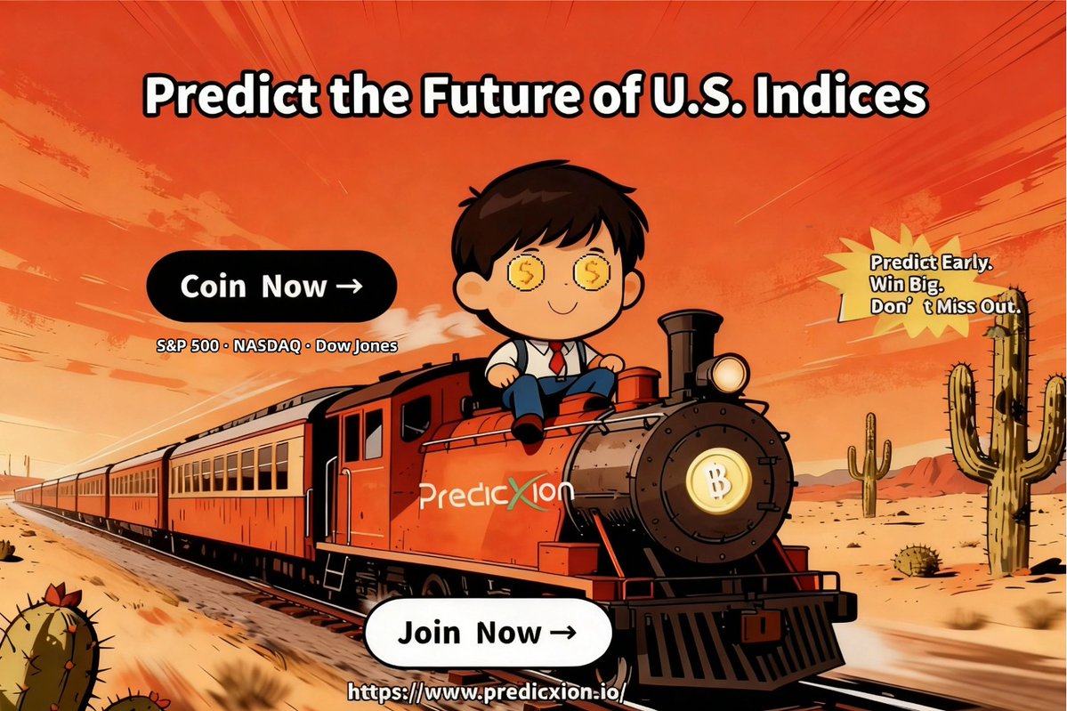 PredicXion's tweet image. 📈 New Wave of Prediction Events JUST Dropped on #PredicXion! 🇺🇸

From S&amp;amp;P 500 to NASDAQ — now YOU can predict the future of U.S. indices.

 ⚡️ Early predictors = higher profits.

Think you can outsmart Wall Street? 👇

🔗 predicxion.io