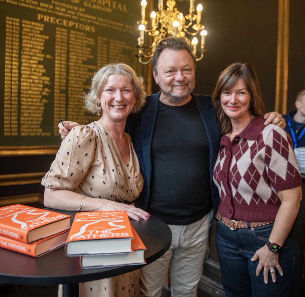onetakewoop's tweet image. Brilliant day yesterday in a French Glasgow with the legendary John Niven, to celebrate his latest novel The Fathers. His memoir O’Brother is a must read. #Glasgpw #bookevent